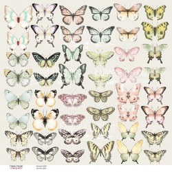 Лист с картинками для вырезания Fabrika Decoru "Бабочки" размер 30,5х30,5 см