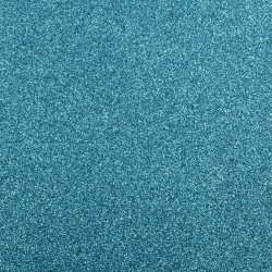 Фетр декоративный глиттером "Голубой", размер 27х35, толщина 1,5 мм, 1 шт