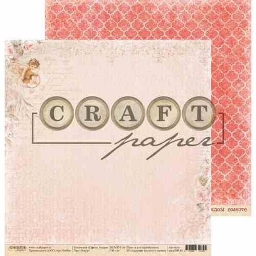 Double-sided sheet of paper CraftPaper Cupid's Arrows "Cupid" size 30.5*30.5 cm, 190gr