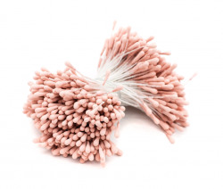 Тычинки двусторонние "Астра" 0,3х6 см, пыльно-розовые