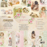 A set of double-sided CraftPaper "About girls" 8 sheets, size 20*20cm, 190 gr/m2