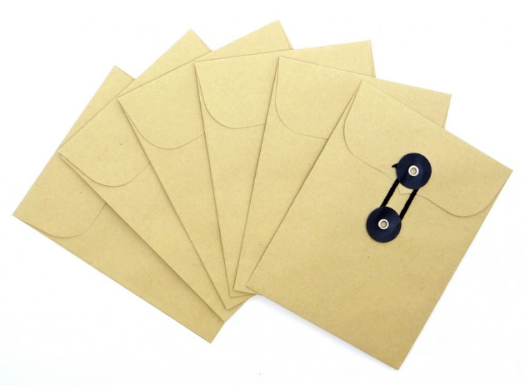Decorative Needlework envelope "Kraft", 1 piece, size 11, 1x14, 6 cm