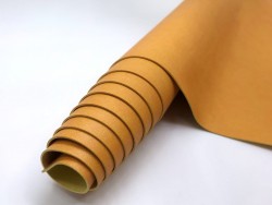 Переплётный кожзам Италия, цвет кукурузный матовый, 33Х46 см, 230 г/м2