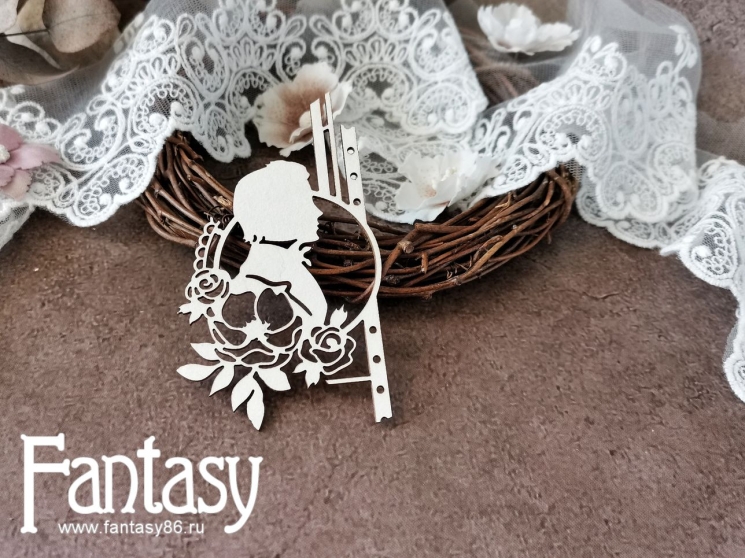 Чипборд Fantasy шарман "Мужской силуэт 3538", размер 9,5*5,5 см