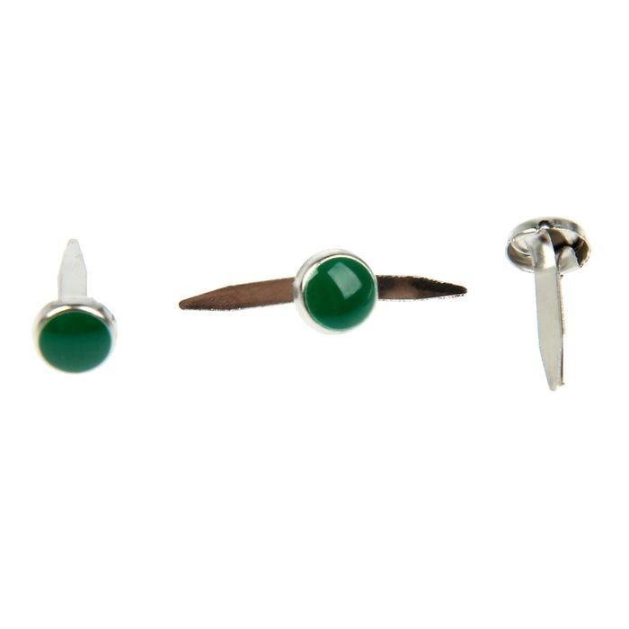 Set of ArtUzor "Emerald-green" brads 30 pcs