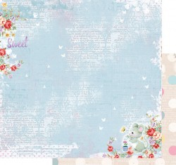 Двусторонний лист бумаги Fleur Design Пупсики "Сказки", размер 30,5х30,5 см, 190 гр/м2