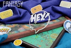 Чипборд Fantasy Комикс "HEY! 2064" размер 7,2*6,8см