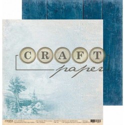 Двусторонний лист бумаги CraftPaper Хочу в поход "Пейзаж" размер 30,5*30,5см, 190гр