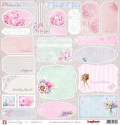 One-sided sheet of paper Scrapberry's Summer Joy 