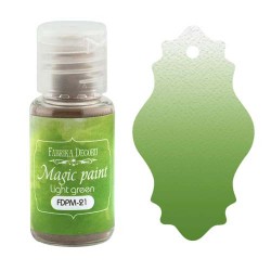 Сухая краска "Magic Paint" FABRIKA DECORU, цвет Светло-зеленый, 15 мл