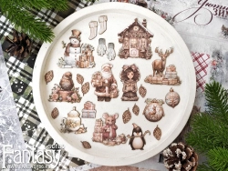 Высечки Fantasy на картоне "Время чудес -11", в наборе 25 шт