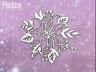 Чипборд Fantasy «Снежные объятия (Пуансеттия) 3076» размер 6,6*7 см
