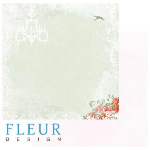 Double-sided sheet of paper Fleur Design Blooming spring "Spring charm", size 30. 5x30. 5 cm, 190 g/m2