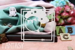 Чипборд Fantasy рамка "Сладкие сны 2187" размер 6,9*7 см
