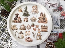 Высечки Fantasy на картоне "Время чудес -13", в наборе 25 шт 