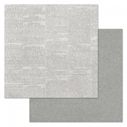 Двусторонний лист бумаги ScrapMania "Фономикс. Эко. Газета", размер 30х30 см, 180 гр/м2