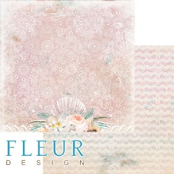 Двусторонний лист бумаги Fleur Design Лагуна "Мерцания дня", размер 30,5х30,5 см, 190 гр/м2