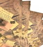 Односторонний лист крафтовой бумаги "Открытки", размер 30х30 см, 80 гр 