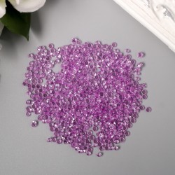 Декоративные кристаллы " Сирень", диаметр 12 мм , 20 гр