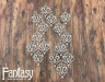 Чипборд Fantasy набор "Уютное кружево 2869", размер от 3*4,5 см до 6,5*15,3 см