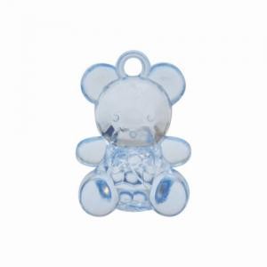 Decorative element Lan Jing Ling "Bear", blue color, 1 piece