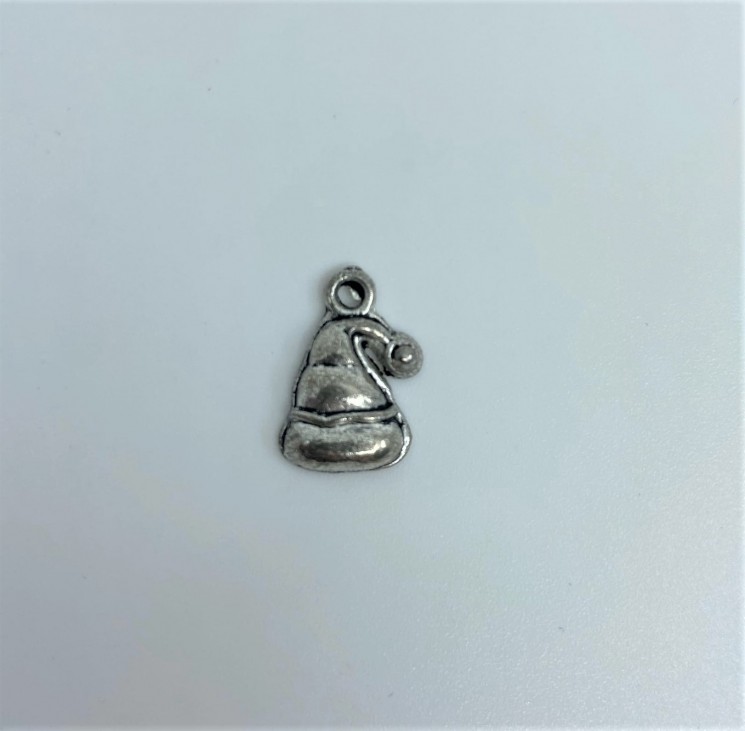 Silver pendant "New Year's Cap", size 1.5 x 2 cm, 1 pc