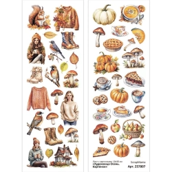 Лист с картинками 10х30 см "Художница Осень. Картинки" (ScrapMania)