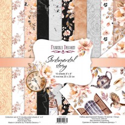 Set of double-sided paper for Decor 