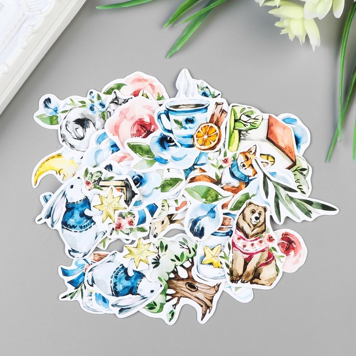 MonaDesign "Mysterious Forest" die-cut set of 45 elements