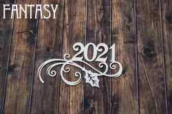 Чипборд Fantasy «Надпись «2021» 2214» размер 6,1*4,5 см