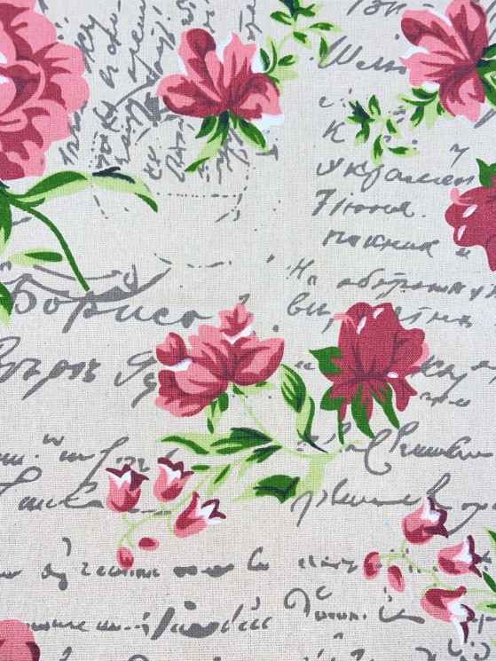 A piece of linen fabric "Romance", size 35X70 cm