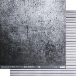 Двусторонний лист бумаги АртУзор "Стальной лист", размер 30,5х32 см, 180 гр/м2