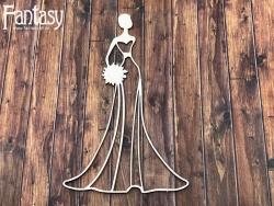 Чипборд Fantasy «Манекен в платье 2567» размер 8*13 см