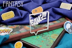 Чипборд Fantasy "Надпись BANG!!! в рамке 2067" размер 7,5*6,3см