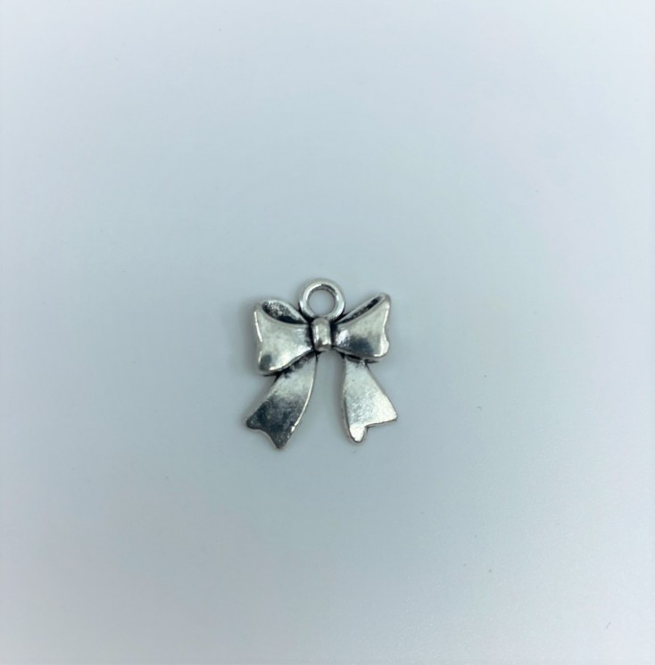Silver "Bow" pendant size 1. 5x1. 8 cm, 1 piece
