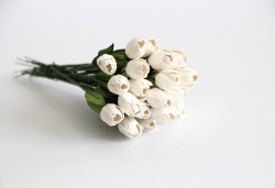 Тюльпаны "Белые", размер 1 см, 1 шт