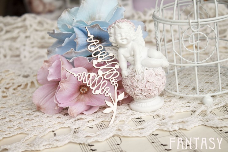 Чипборд Fantasy "Спиральный завиток" размер 4.5*9.2 см, 2 шт