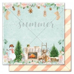 Двусторонний лист бумаги Summer Studio Winter traditions "Home Sweet Home" размер 30,5*30,5см, 190гр