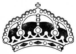 Silicone stamp "Crown", size 5x7 cm