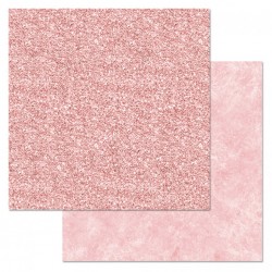 Двусторонний лист бумаги ScrapMania "Фономикс. Розовый. Блеск", размер 30х30 см, 180 гр/м2