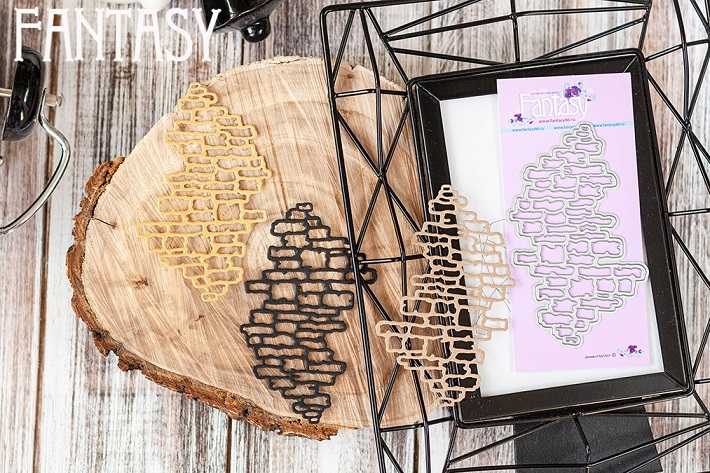 Нож для вырубки Fantasy "Кирпичная кладка", размер 9,8х6 см