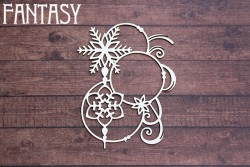 Чипборд Fantasy «Рамки снежные 2301» размер 7,4*5,7см