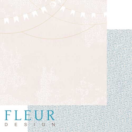 Двусторонний лист бумаги Fleur Design Джентиль "Торжество света", размер 30,5х30,5 см, 190 гр/м2