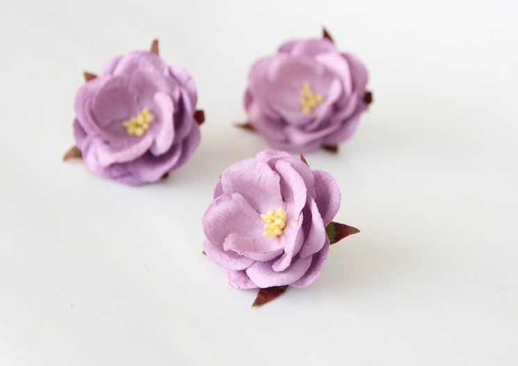 Wild rose "Light lilac" size 4.5 cm 1 piece
