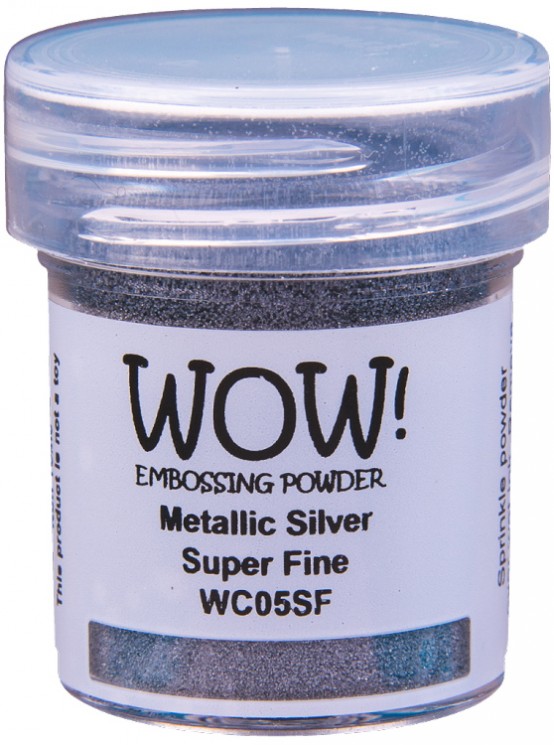 Powder for embossing WOW! "Metallic Silver-Super Fine", 15 ml