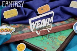 Чипборд Fantasy Комикс "YEAH! 2078" размер 6,8*6,6см