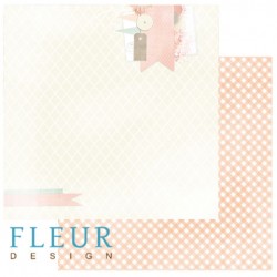 Двусторонний лист бумаги Fleur Design Новая весна "Новое время", размер 30,5х30,5 см, 190 гр/м2