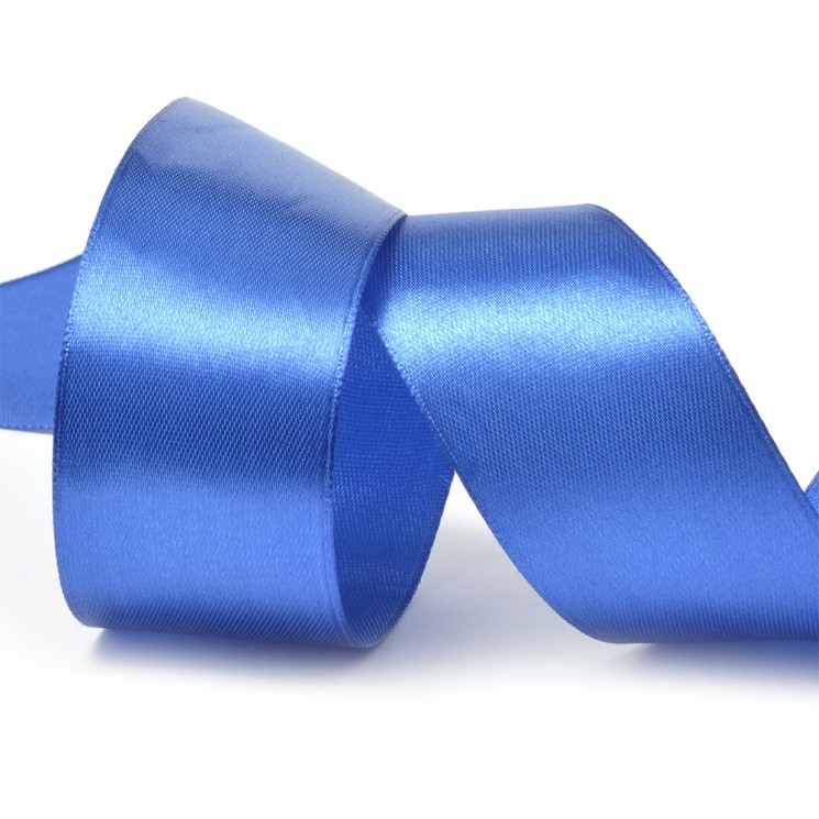 Satin ribbon "Sky-blue", width 2 cm, length 5.6 m