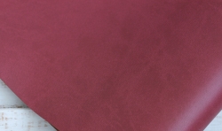 Переплётный кожзам Италия, цвет тёмно-красный (винный) матовый, 32Х70 см, 225 г/м2