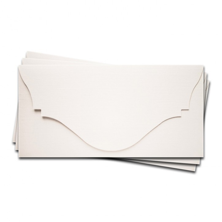 The basis for the gift envelope No. 4, Color white, texture "Linen" 1 piece, size 16. 5x8. 3 cm, 245 gr